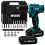 MYLEK MYLEK 21V Cordless 2-Speed Drill Driver 29-Piece Kit 2 Batteries 1