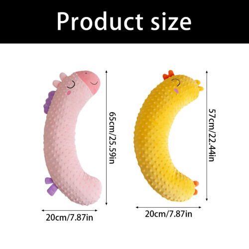 Ergonomic Moon Shape Design Cuddle Cushion With Soft-Blue 1