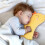 Ergonomic Moon Shape Design Cuddle Cushion With Soft-Blue 4