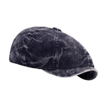 Franse stijl barethoed ademend corduroy lichtgewicht-Marineblauw
