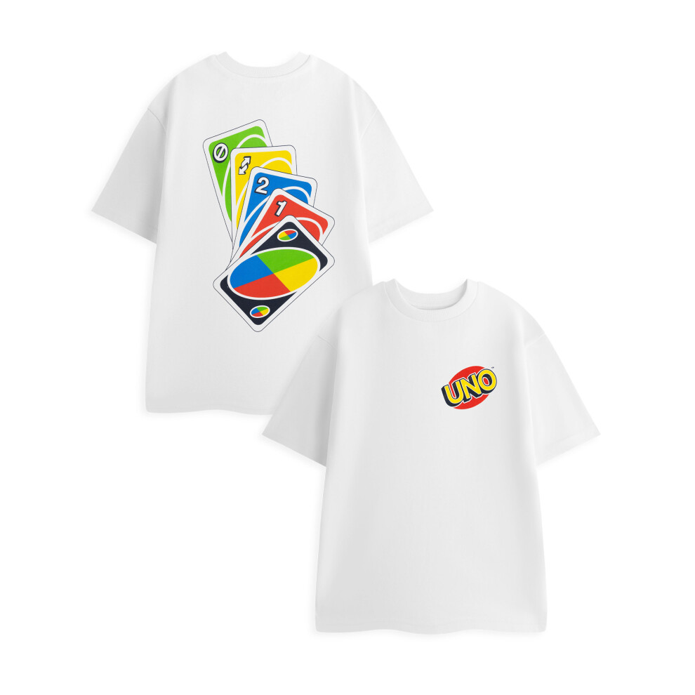 Uno Short Sleeved T-Shirt (Unisex ) White