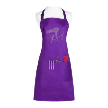Adjustable Shoulder Straps Professional Barbers Apron-Purple