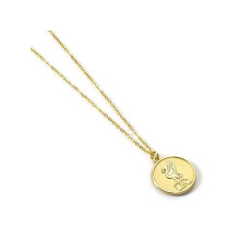 Livepool Gold Tone Crest Necklace
