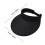 Black Visor Hat Adjustable for Sun Protection Sports Use 1