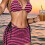 Verführerisches 3-teiliges Tankini-Set mit-hellblau M 5