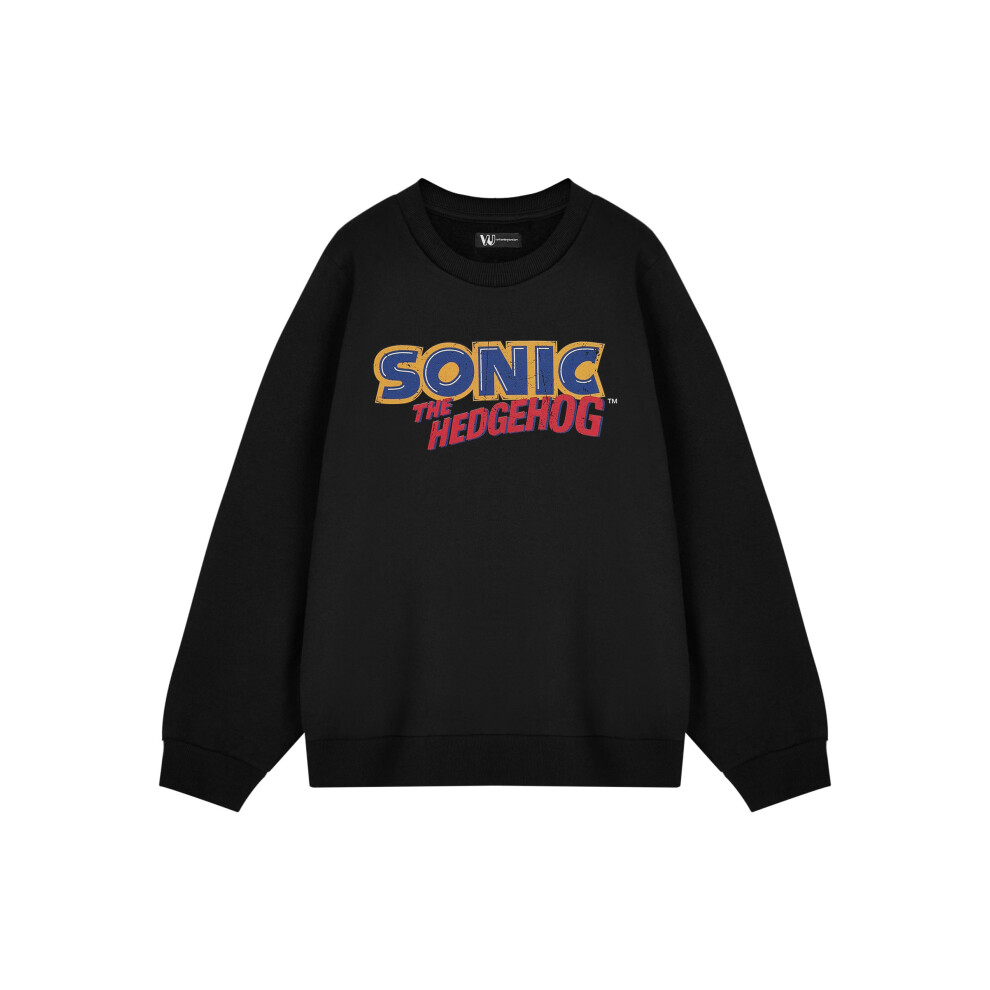 Sonic The Hedgehog (Xxx-Large) Sweatshirt (Mens ) Black