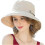 (Khaki) Women's Sun Hat,Cotton wide-brimmed beach hat 1