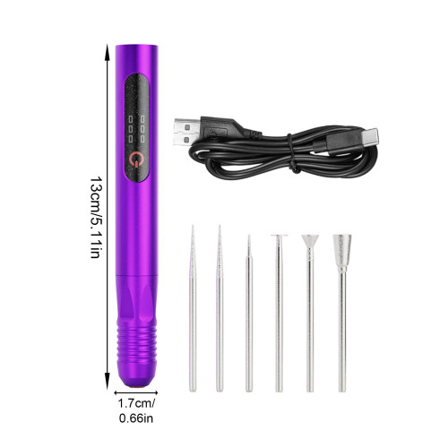 Mini Grinder Pen USB Cordless Rotating Tool 20000RPM Mini Drill 2
