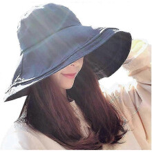Women's Foldable Wide Brim Bucket Hat - Summer Beach & Garden Sun Hat