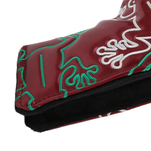 Plush Lined Putter Headcover, PU, Embroidery