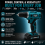 MYLEK MYLEK 21V Cordless 2-Speed Drill Driver 29-Piece Kit 2 Batteries 8