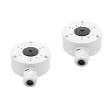 2St Wit Aluminium Kabelbeschermingsdoos Voor Beveiligingscamera