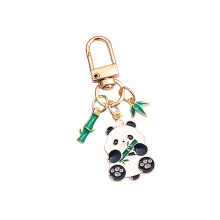 Lovely Panda Bamboo Keyring Accessories Perfect For Keys Bags-1