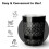 BlueCanyon Black Flora 9L Waste Bin 2
