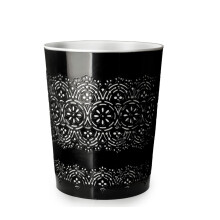 BlueCanyon Black Flora 9L Waste Bin