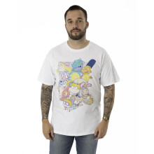 (XXX-Large) Nickelodeon Short Sleeved T-Shirt (Unisex White)