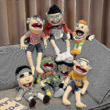 (50cm, Rock boy Jeffy) 2025 Jeffy Hand Puppet Cartoon Soft Plush Toy, Cosplay Doll Puppet Game for Kids Gift