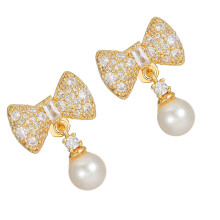 Clip d'oreille en métal à la mode, 2 pièces, breloque-Or