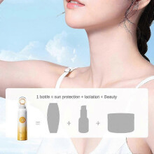 3X Hydrating Sunscreen Spray 150g Silky Hydrating Light SPF50 Sunscreen Spray Non-Greasy Oil-Free Sunscreen Mist Facial Mist