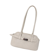 Lightweight Women PU Leather Single Shoulder Bag Perfect-White