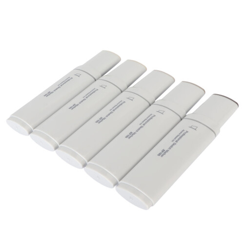 5er Pack Jumbo Marker Großer Breiter Kopf Warmgrau