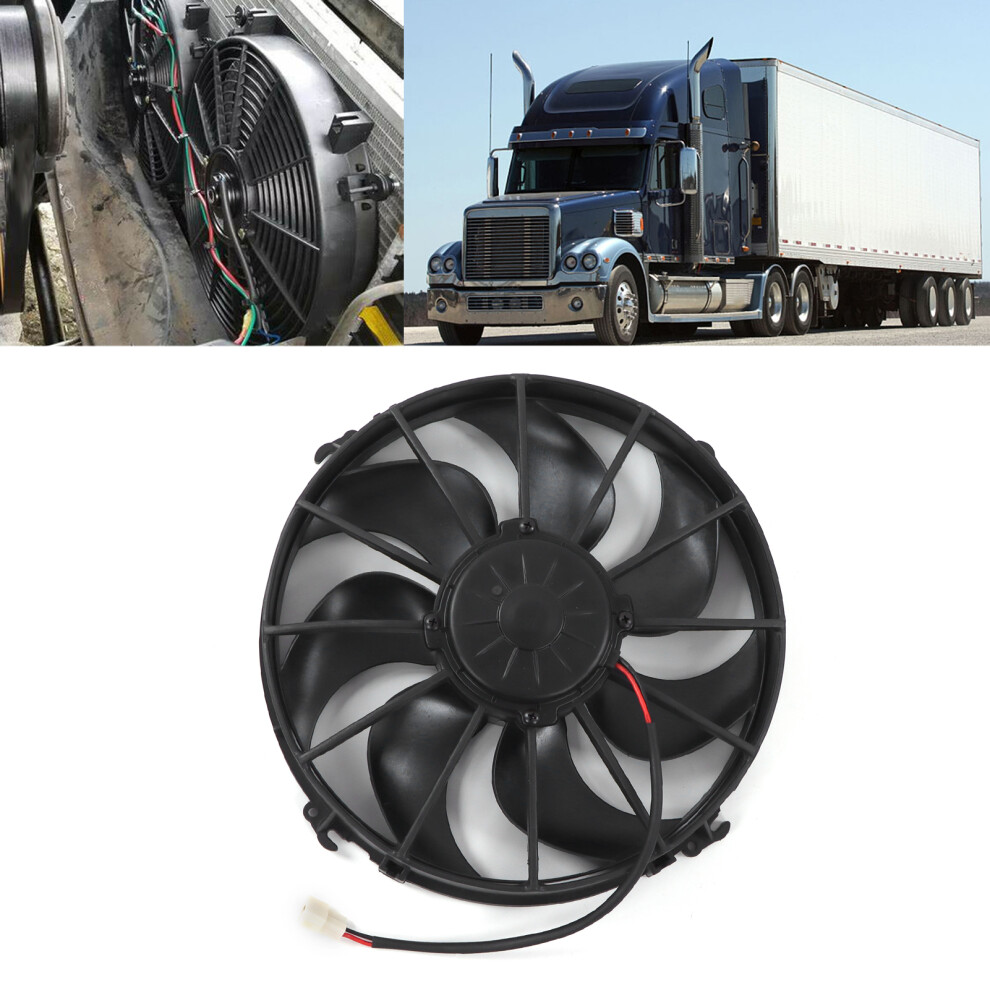 24V Pull Type Ac Fan For Buses 3200Rpm 7 Blades 7444352710164