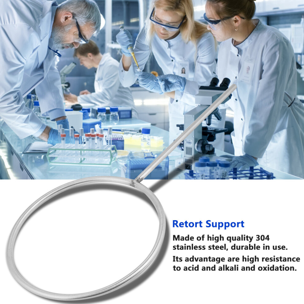 160mm Stainless Lab Closed Ring Support