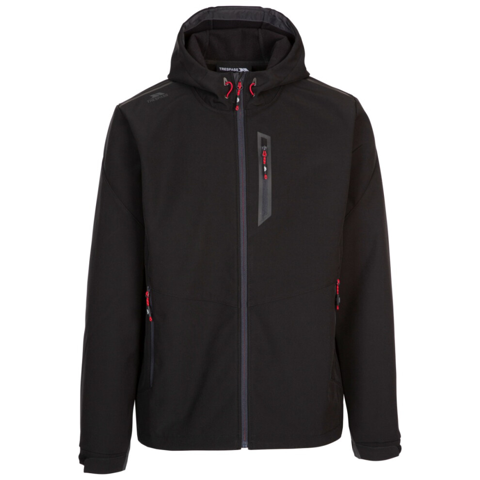Trespass (L, ) Mens Waterproof Softshell Jacket - Marlon Black