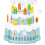 Automatic Bubble Blower Adorable Birthday Cake Shape With-Blue 1