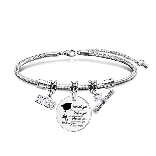 Trendy Stainless Steel Snake Bone Bracelet Bangle-02 Silver