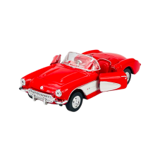 WELLY OLD TIMER 1957 CHEVROLET CORVETTE WITHOUT A ROOF RED 1:34 NEW METAL MODEL