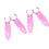 Clip de fixation de planche à pagaies, pinces de fixation-Rose 1