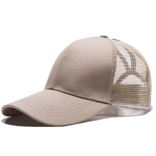 Female Adjustable Hip Hop Hats  Ponytail Baseball Cap Women Snapback Hat Mesh Caps Summer Breathable Mesh Sun Hat for Ladies Black