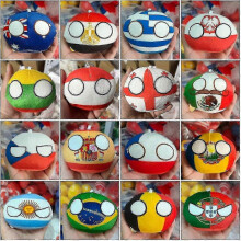 70 Styles 10cm Country Ball Plush Toys Polandball Pendant Country Balls Decor Countryball Stuffed Doll Christmas Gift for Kids 25-26