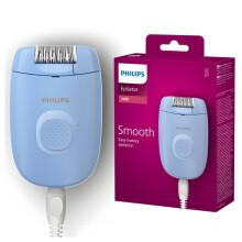 Epilatore - PHILIPS - BRE228/00 - Blu - Alimentazione (cablato) - Testa lavabile