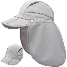 Wide Brim Sun Hat with Neck Flap UV Protection Breathable for Summer