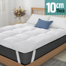 (Single) Hotel Quality Mattress Topper 10cm Extra Deep Quilted Bed Topper