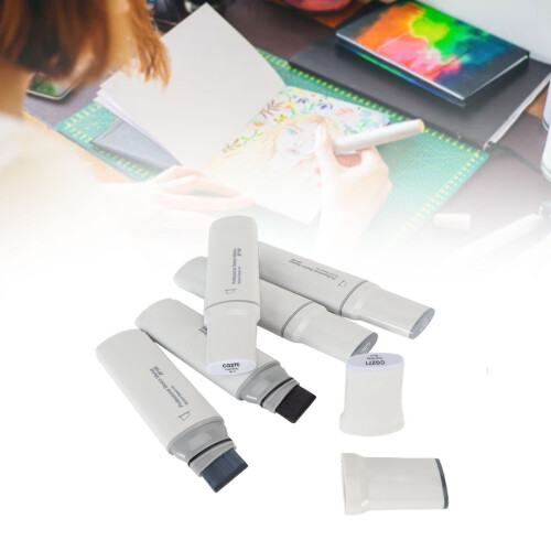 5er Pack Jumbo-Marker mit breiter Spitze Kaltgrau