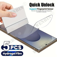(Transparent, 5Pcs Hydrogel Film) 5 Pcs Hydrogel Film For Samsung S26 Ultra S25 S24 Plus FE Full Cover Screen Protector For Galaxy A57 A37 A27 A17