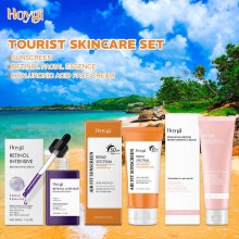 (All) Portable SPF 50 Sunscreen Anti-Oxidant Oil-Control Retinol Serum Improve Roughness Skin Moisturizing Smoothing Face Cream Travel