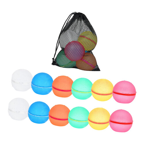 12 Pack Absorbent Floating Play Spheres Kids Safe Water-D