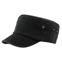 Hat Men's Sun Protection Hat Spring Summer New Outdoor Sun Hat Women's Flat Top Hat Washed Cotton Baseball Cap Military Hat