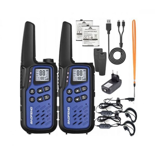 Walkie-Talkie Baofeng BF-T25E Dark Blue  2 pieces