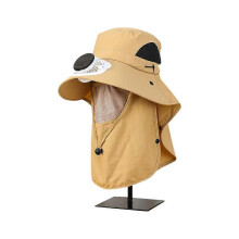 (onesize, yellow) Wide Brim Solar Fan Outdoor Sunscreen Sun Hat With Fan and Mask Hot 2024
