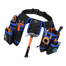Professional Tool Belt Waist Pack Bag With Magnet Area For-Blue