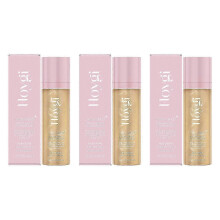 (3pcs) Sheer Setting Mist Spf 50, Broad Spectrum Shimmering Body Oil Mist, Hydrating Makeup-friendly Glow Spray, Reef-safe