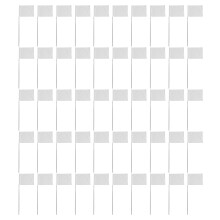 50Pcs Multipurpose Garden Flags for Farming Landscaping-White