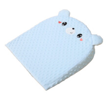 Baby Wеdgе Incline Pillow Cartoon Pattern Anti-spit-Blue