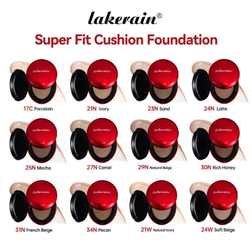 (17C) Full Coverage Sunscreen Cushion Foundation Waterproof Long-lasting Concealer SPF50+ Lasting Korean Makeup