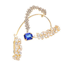 Sparkling Ear Clip Jewelry Not Piercing Required-Gold-color